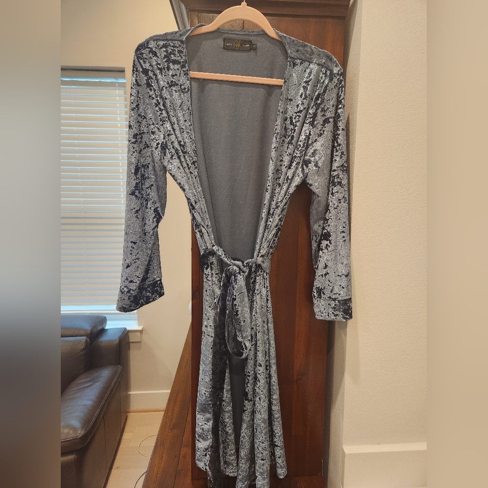 Happy Rebel Crushed Velvet Robe L